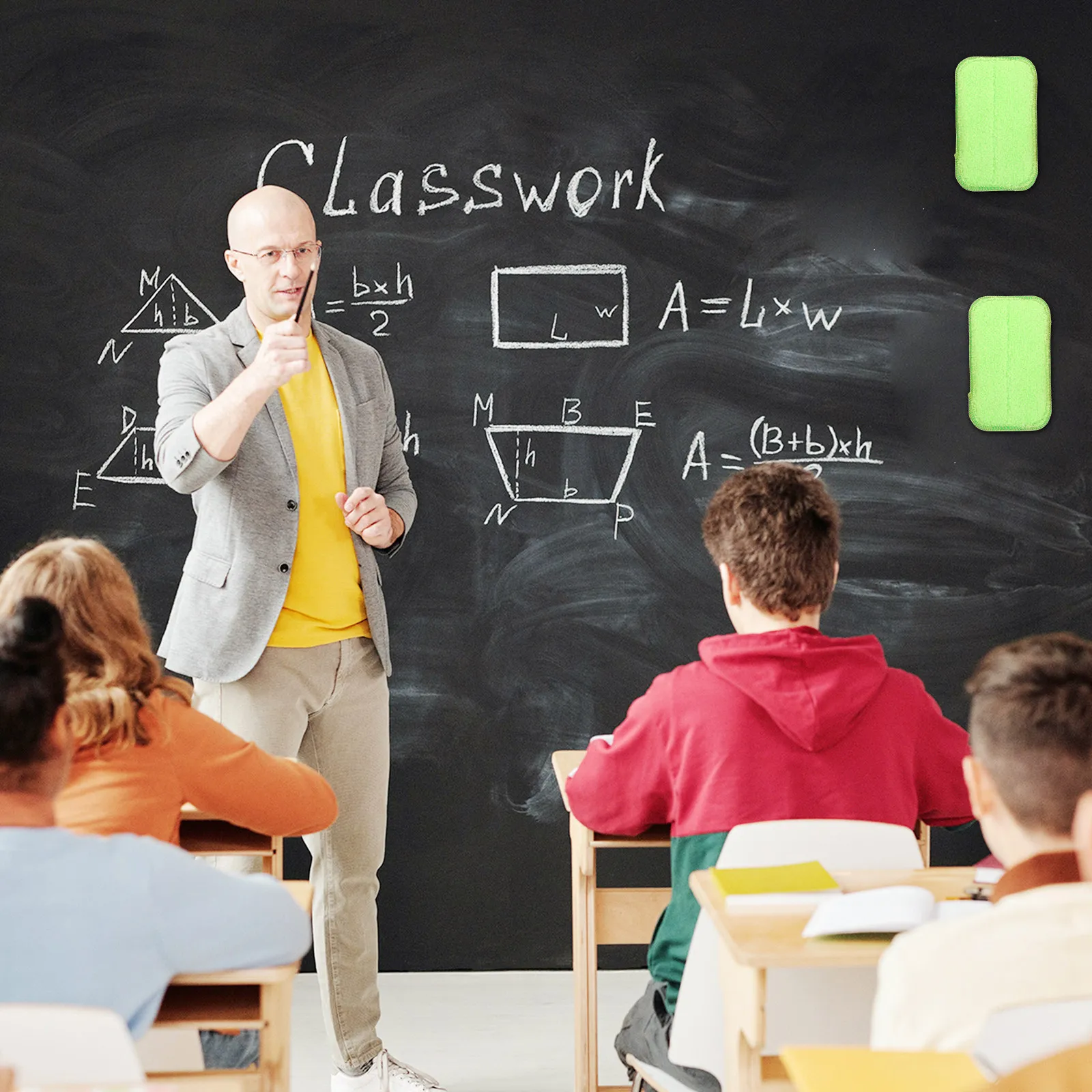 

Набор из 2 магнитных ластиков для меловых маркеров, для досок, школьных принадлежностей, моющихся поверхностей