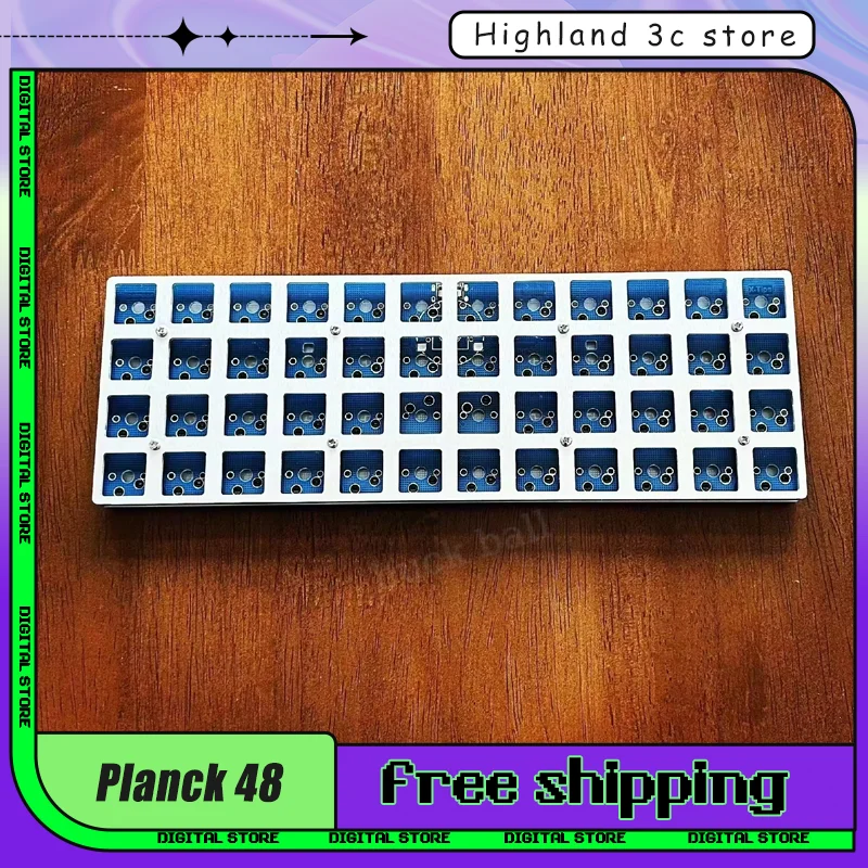 

Новая проводная клавиатура Planck 48, полная ортогональная линейная клавиатура 1u, механическая одномодовая игровая клавиатура с возможностью горячей замены, индивидуальная игровая клавиатура, подарок