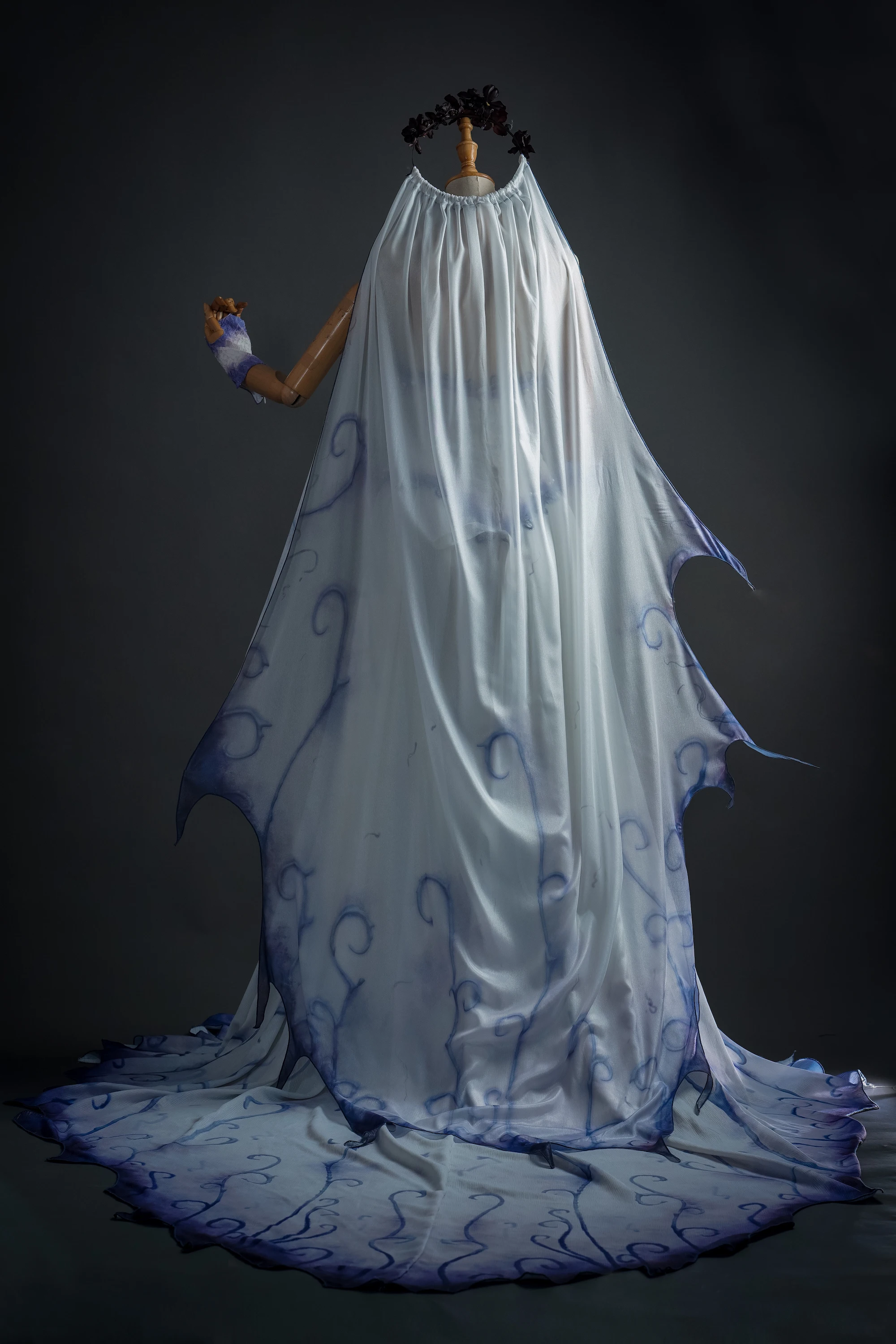 open lace back dress Emily Corpse Bride Dress inspired Corpse Bride Emily Costume for Women   MJcostume