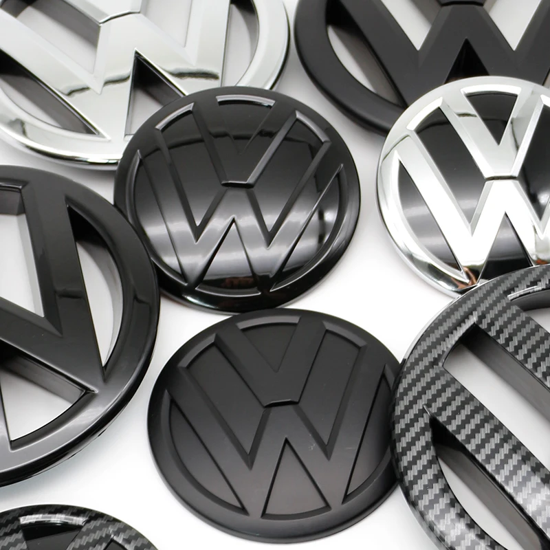 Für Passat 2011 2012 2013 2014 2015 140mm Motorhaube Vorderes Auto-Logo 100mm Heckklappen-Emblem Auto-Zubehör – Detail 1