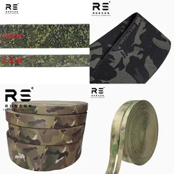 2.5/3.8/5.0/10cm MC MCBK ATFG EMR Camouflage Elastic Strap High Stretch Durable Wide Edge Tactical Vest Adjustable Belt