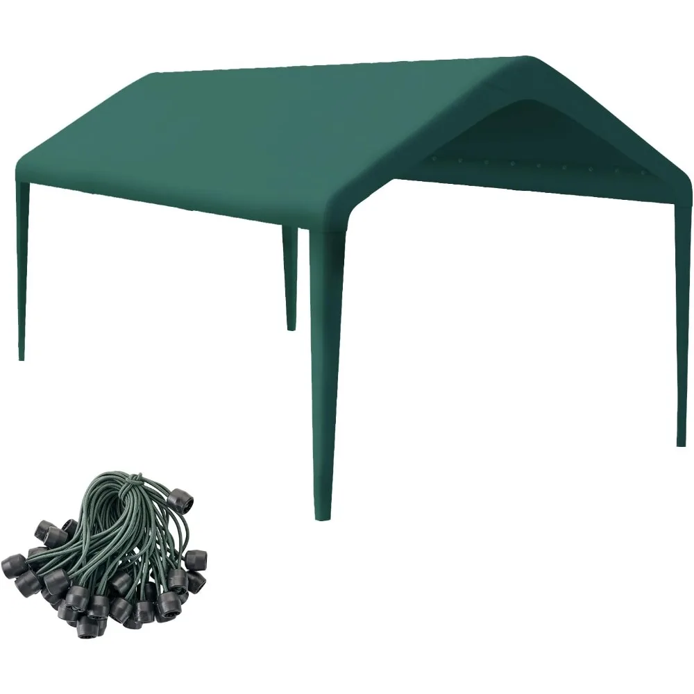 

Canopy Replacement Cover, Carport Replacement Canopy, 800D Oxford Waterproof & UV Protected Tarp with Ball Bungees (Frame is not