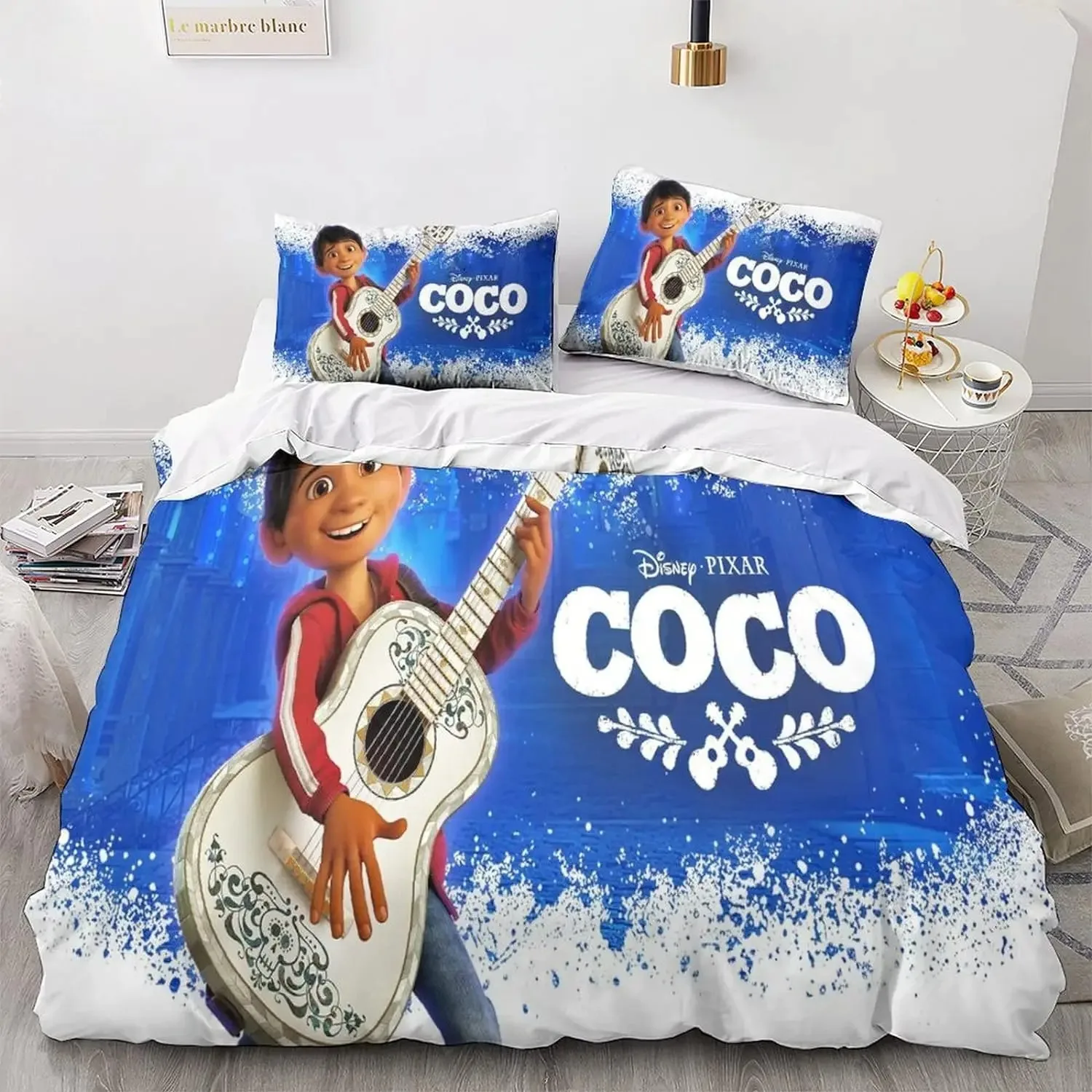 

Coco Duvet Cover Cartoon Disney Bedding Set 3D Print Quilt Cover & Pillowcase Set For Kids Boys Teenagers