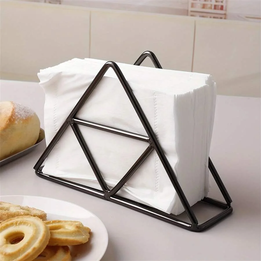 Stylish Modern Metal Napkin Holder For Bathroom And Kitchen - Table Accessory For Tissue Organizationhome Decor,School Supplies