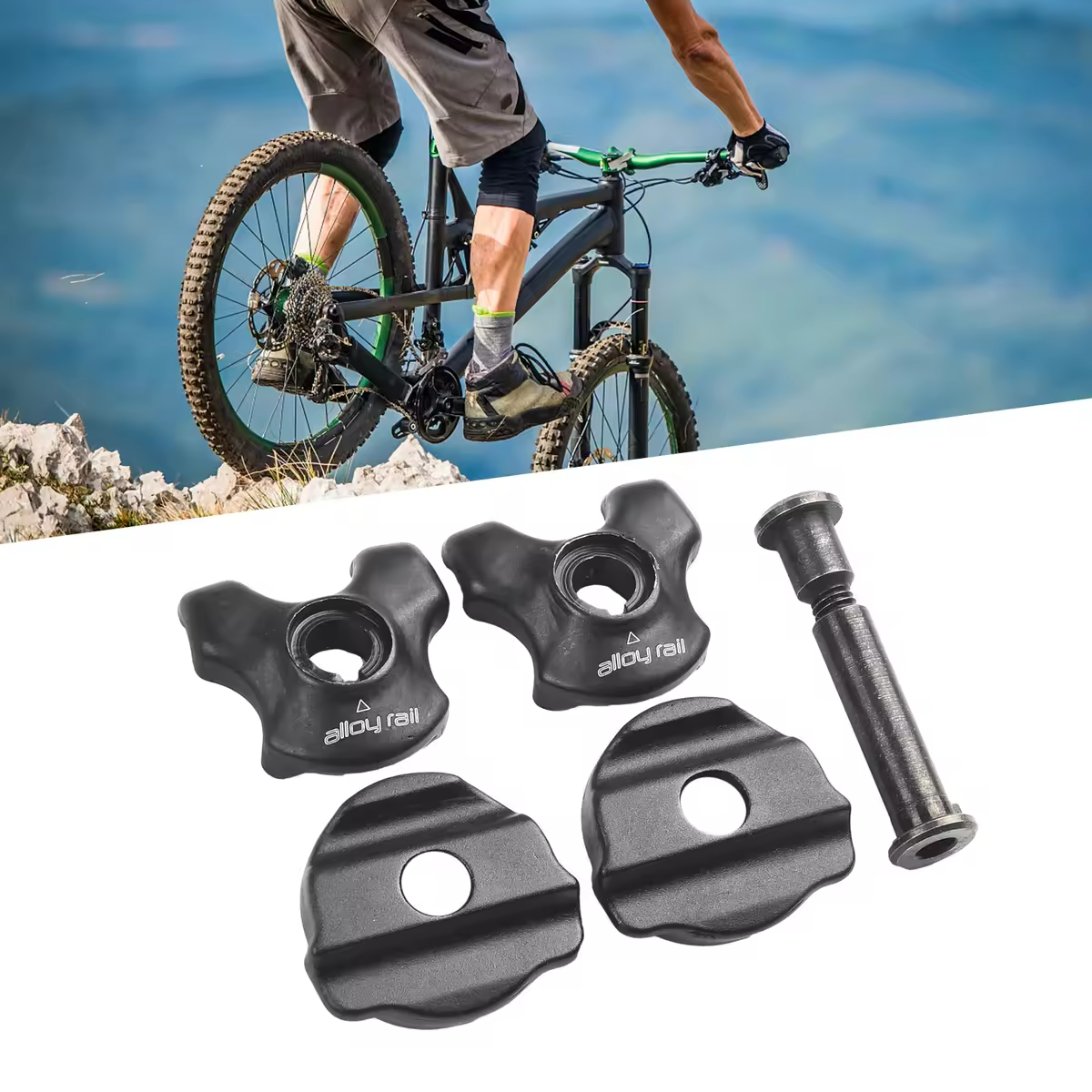 Abrazadera de tija de sillín de bicicleta, rieles de sillín de carbono, Clip ovalado/redondo de acero, accesorios de repuesto para bicicletas de montaña y carretera, 7x9/7x7mm
