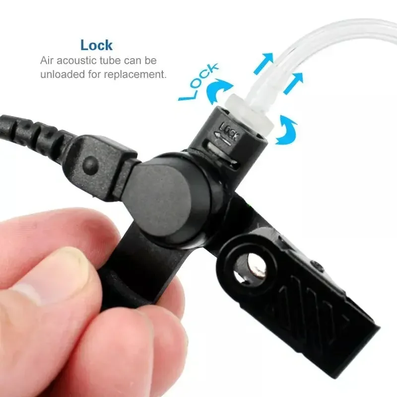 10pc Tubo D'aria Auricolare Auricolare Microfono per Hytera HYT PD700 PD700G PD702 PD705 PD780 PD780G PD782 PD790EX PT580H Radio Walkie Talkie