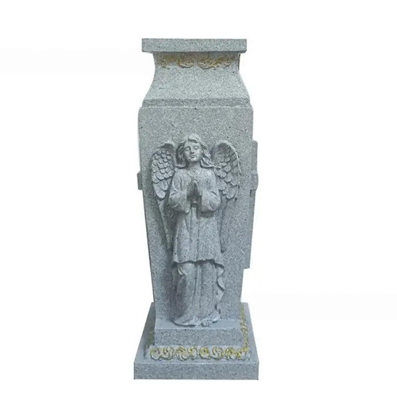 ABKY-Cemetery Garden Statue Outdoor Angel Vase Memorial Decoration For Yard Praying Angel Statue