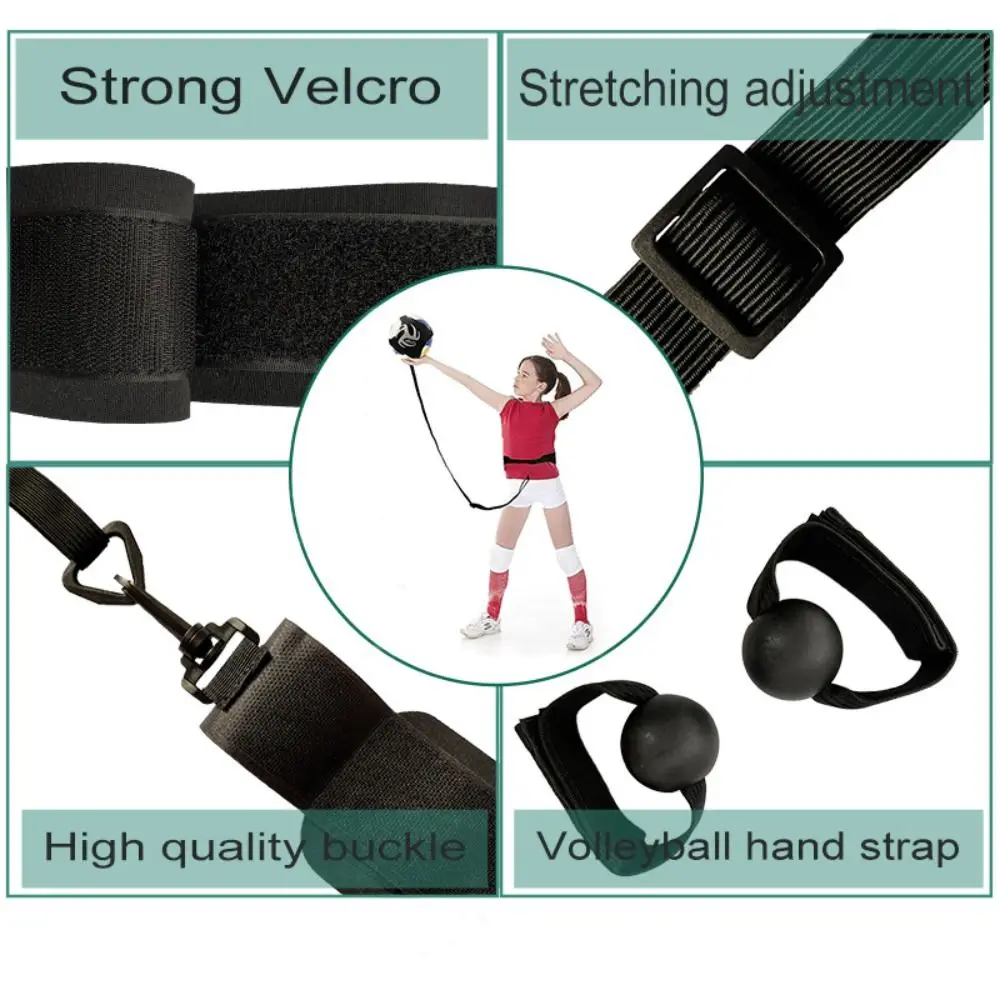 Elasticity Volleyball Training Kit Improves Dribbling Skills Adjustable Volleyball Spike Trainer Creativity Soccer Training Aid