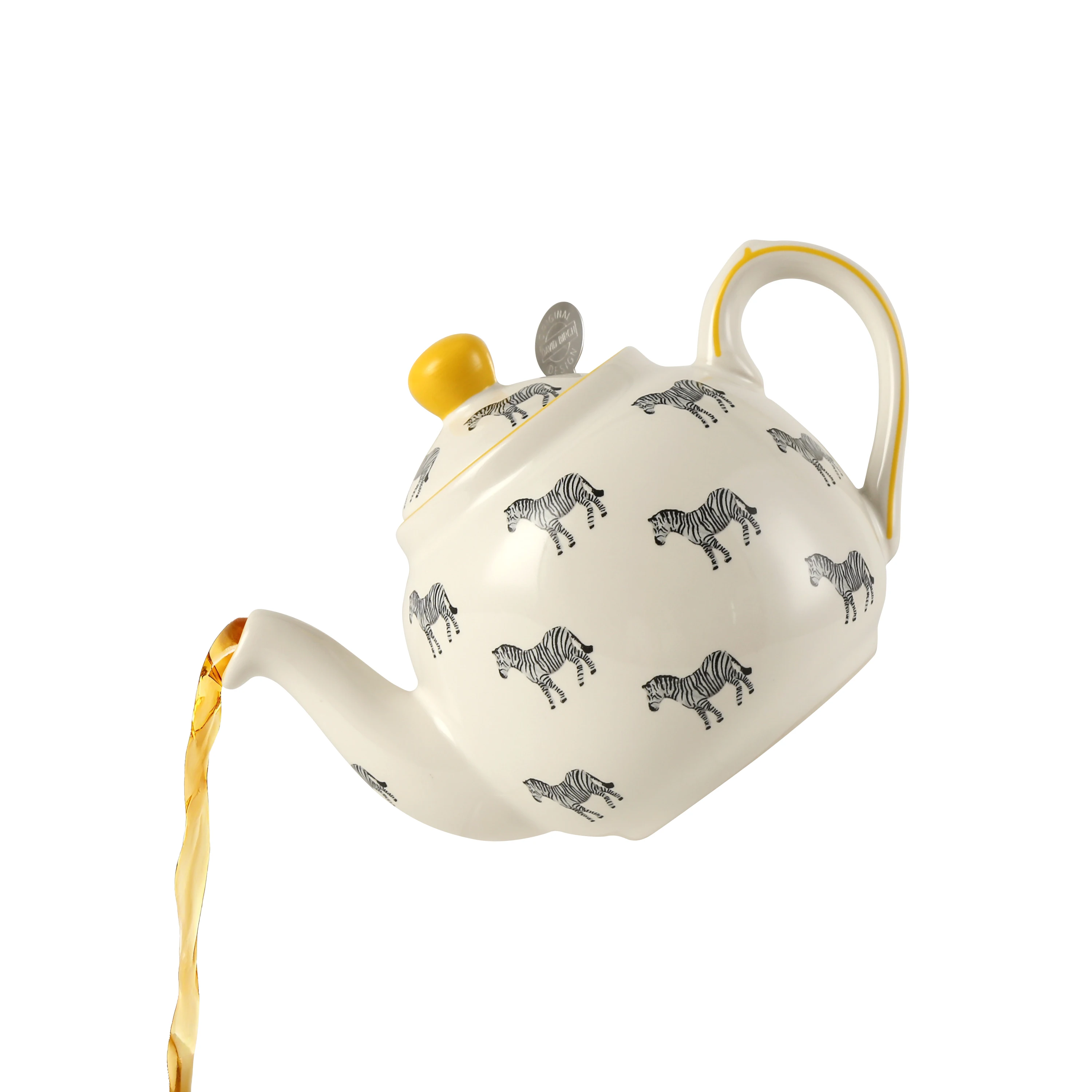 

Чайник-заварник из фарфора London Pottery 600 мл с рисунком зебры, керамический, с ситечком, для заваривания чая