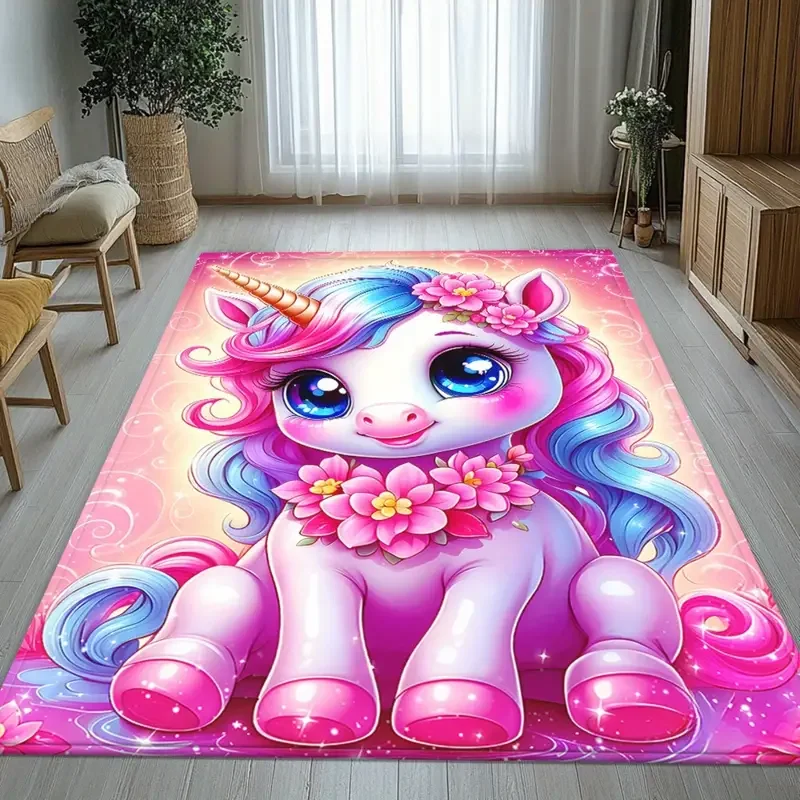 Rainbow Unicorn Carpet for Gir - đánh giá và giá Kids Outdoor Ideas