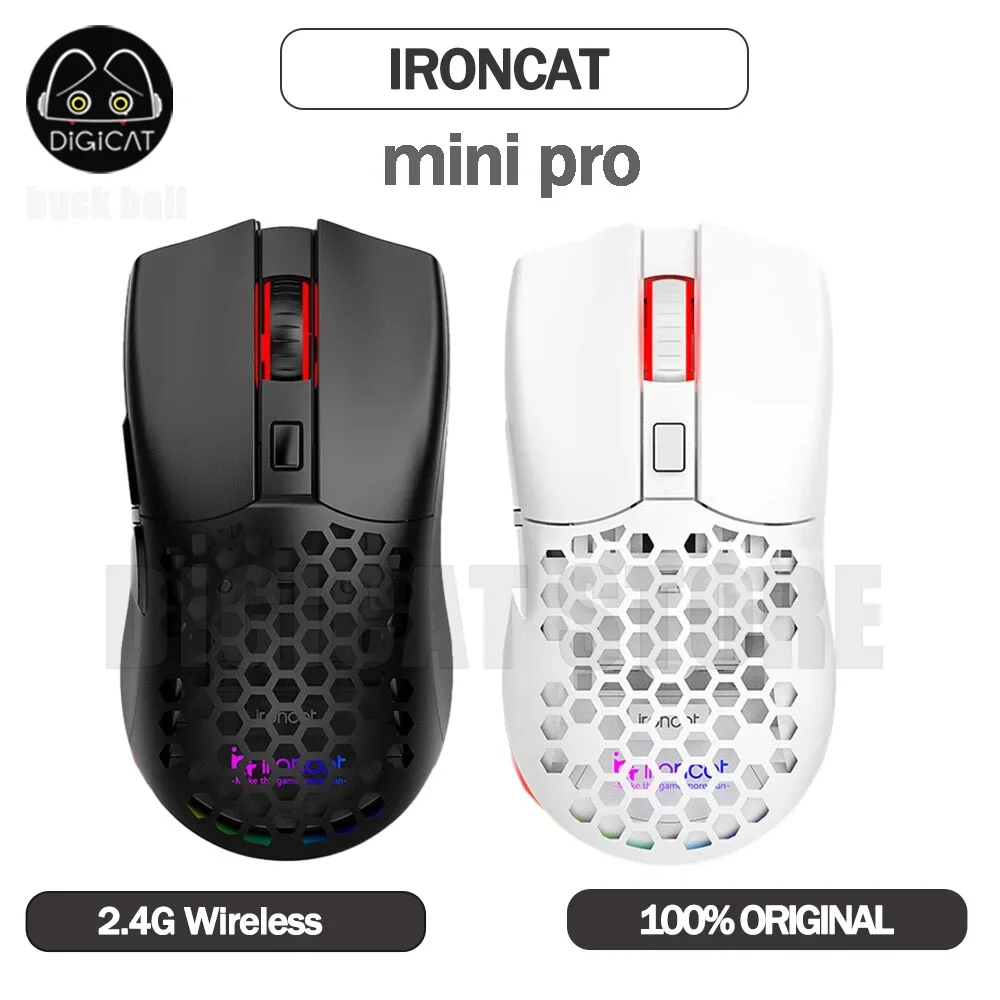 

Incott Mini Pro Gamer Mouse 2 Mode 2.4G Wireless Mouse Lightweight Pmw3395 Macros Office Esports Gaming Mice For Laptop Pc Gift