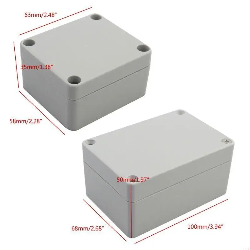 4XFD DIY Plastic Outdoor Waterproof Junction Boxes Electrical Control Terminal Wiring Connection Power Enclosure for Case Sea