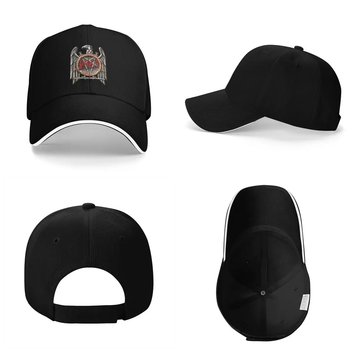 Unisex Baseball Hats Heavy Metal Band Slayer Emblem Outdoor Streetwear Summer Sports Baseball Caps Hip Hop Cap Casquette Hats