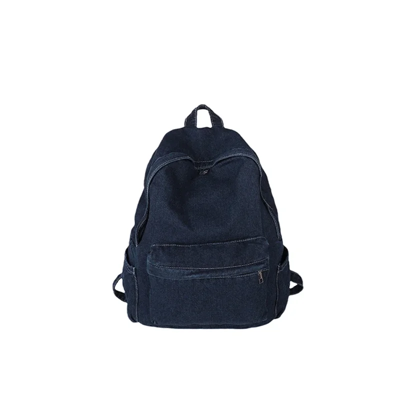 Softback Denim Fashion Backpacks 2024 New High Quality Bags for Women Casual Interior Zipper Pocket Basic Style Backpacks