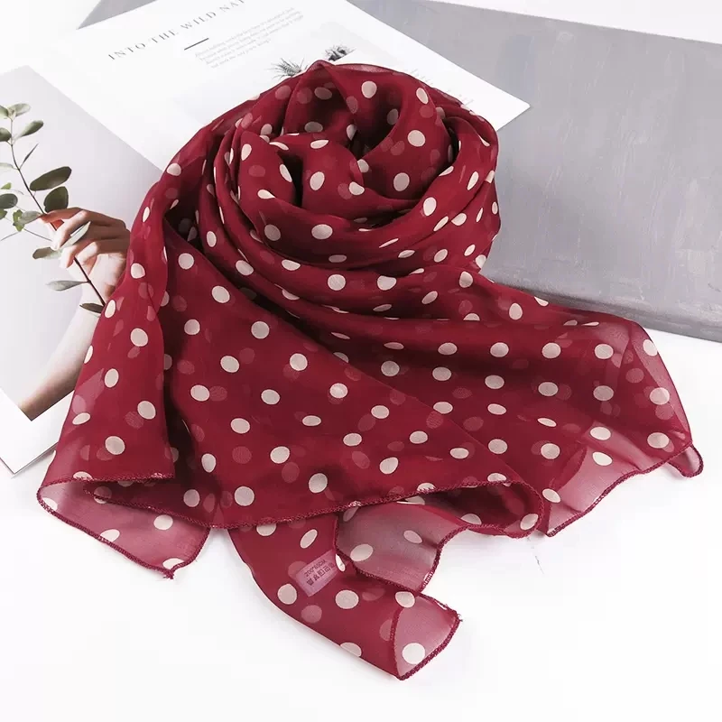 

Nejanhom Lightweight Scarves Fashion Flowers Dot Print Women Wrap Scarf Head Shawl Spring Gift