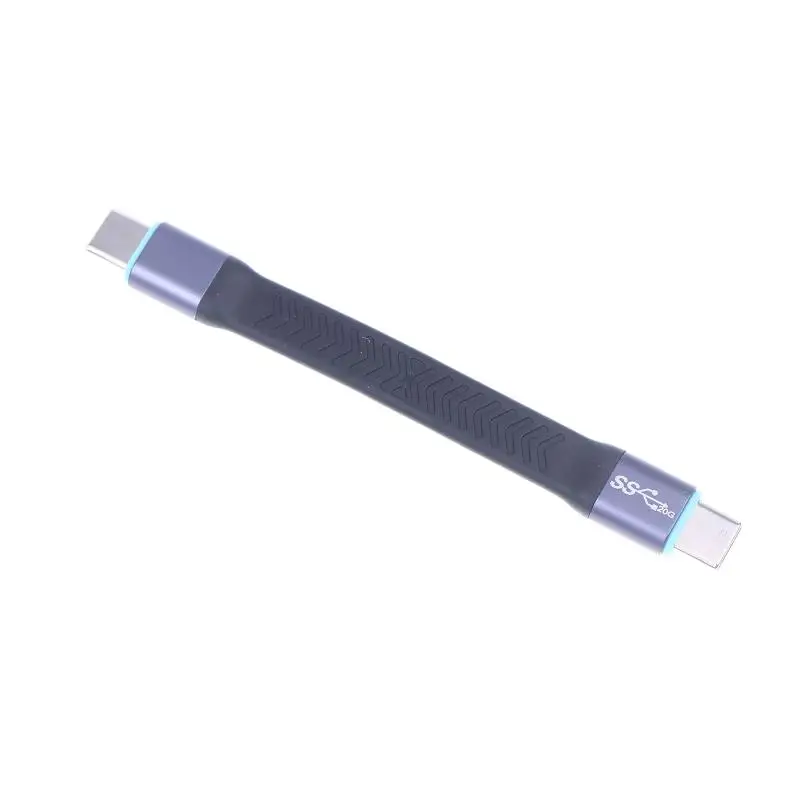 20 Гбит/с USB3.2 TypeC Кабель Быстрая зарядка UsbC к UsbC Кабель Высокоскоростная линия передачи данных TypeC Короткая линия 10 см