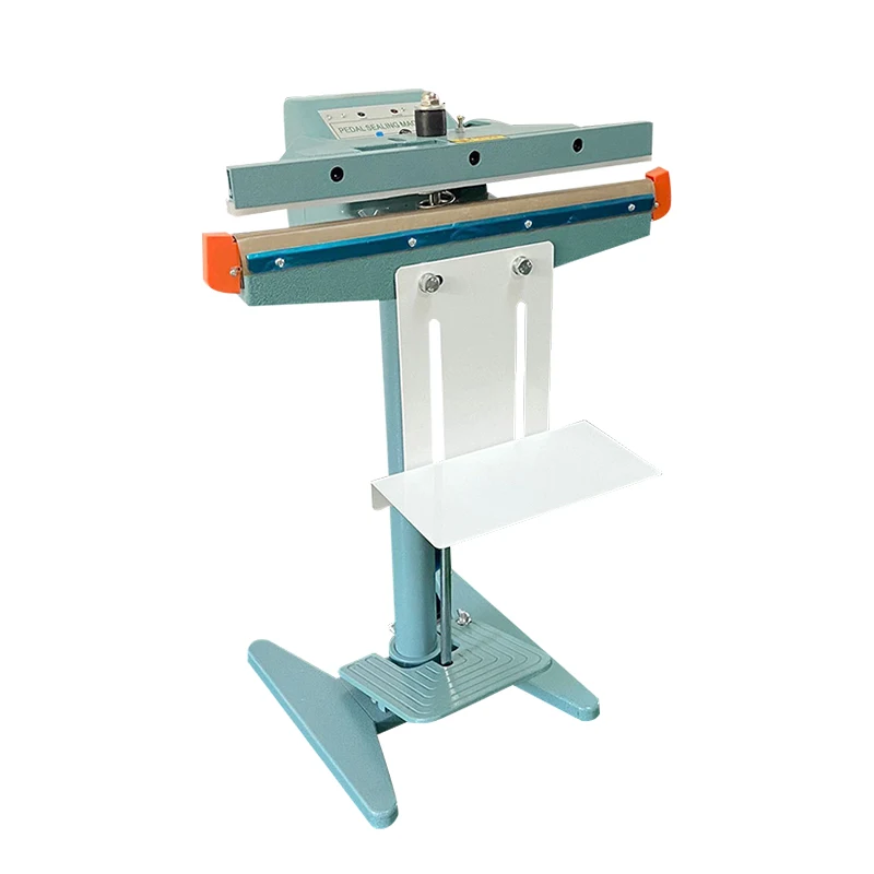 BORX 350mm Plastic Bag Sealing Machine Semi-automatic Aluminum Frame Type Pedal Kraft Paper Sealer 220V Upper and Lower Heating