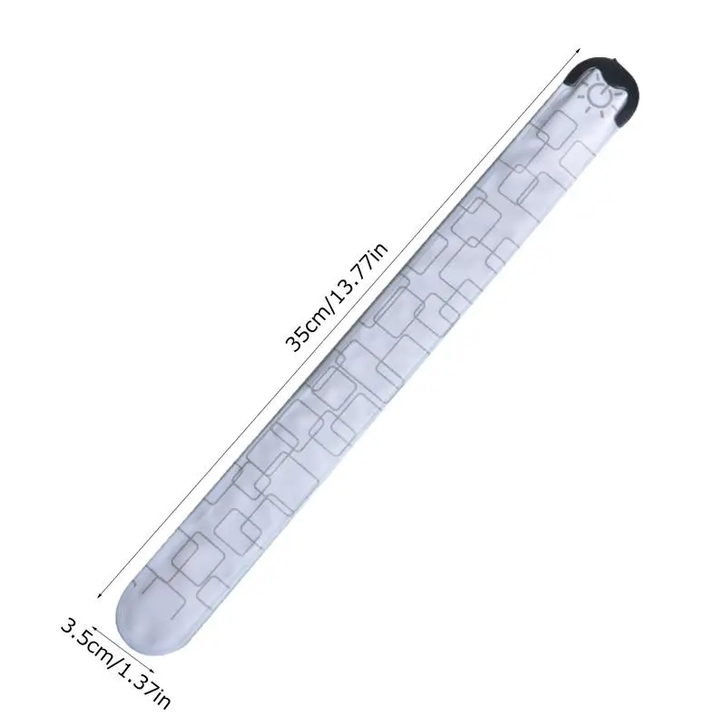 LED Slap Bracelets High Brightness USB Rechargeable Reflective Arm Bands For Night Walking Wrist Lights For Walking At Night