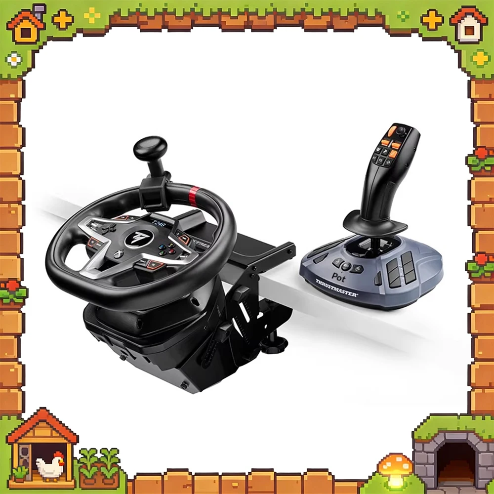 

Игровой джойстик THRUSTMASTER FarmStick для управления тяжелой техникой: тракторами, комбайнами. Симулятор фермерского хозяйства. Совместим с ПК Windows 11/10.