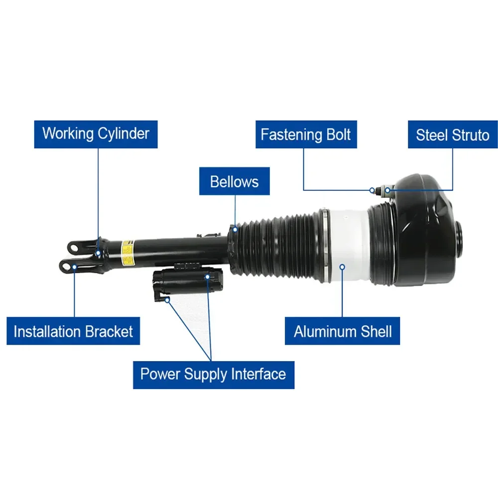 37106877553, 37106874587, 37106899037 2 Stück vordere Luftfederungs-Stoßdämpferstreben für 2016–2020 BMW 7er G11 G12 740i 750i RWD