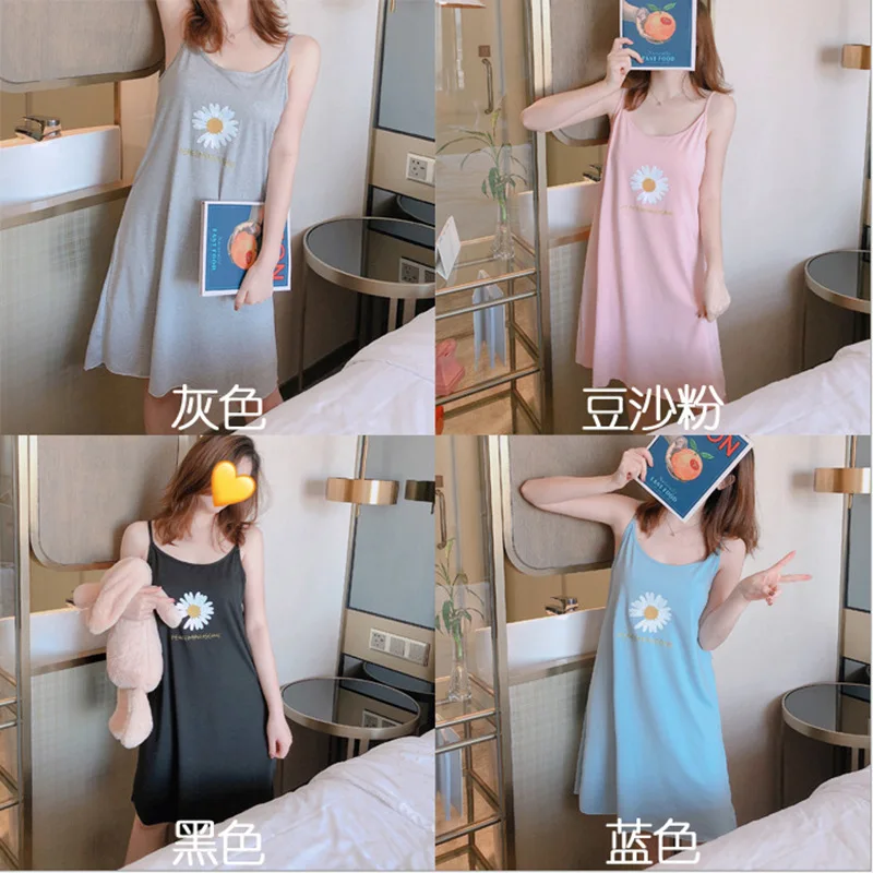 

Новинка, Женская свободная Пижама большого размера на подтяжках, новинка 2024, стильные пижамы, пижамы из молочного шелка, платья на подтяжках, пижамы