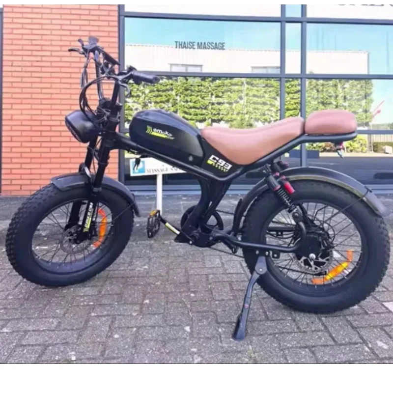 Adult Electric Bike C93 2000W Motor 48V23Ah Battery Dual Hydraulic Break E-Bike Max Speed 55km/h Aluminum Alloy Electric Bicycle image 1