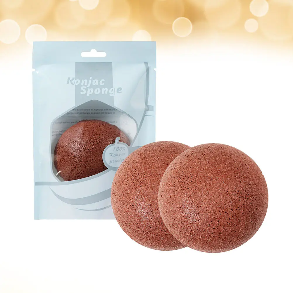 3Pcs Facial Sponges Natural Semicircular Wash Face Flutter Cleansing Sponge Gentle Exfoliating Blackhead Removal