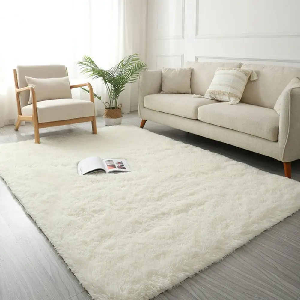 High-density Soft Fibers Luxurious Faux Fur Shag Area Rug for Room Bedroom Decor Soft Plush Indoor Carpet with Non-skid for Kids