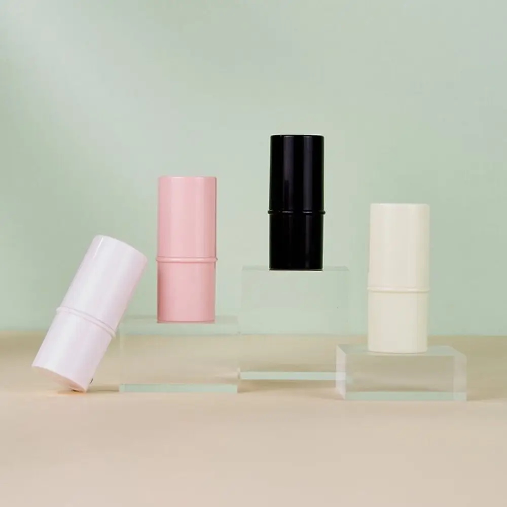 Recipientes cosméticos vazios DIY 6g ABS durável recipiente de bálsamo labial garrafa de viagem