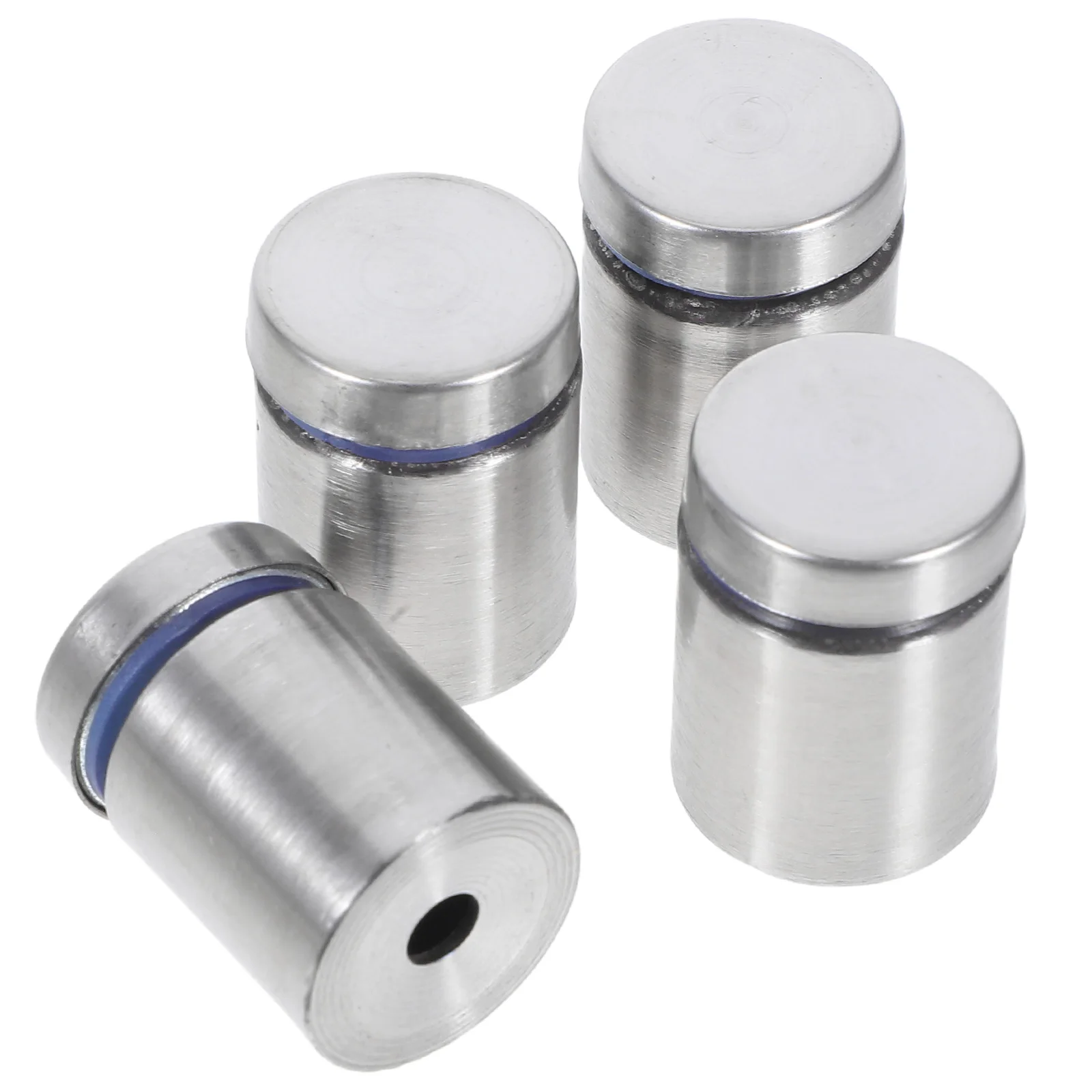 

4pcs Wall Advertising Bracket Stainless Steel Mounting Nails Acrylic Glass Fixing Hardware Durable Screws Commercial Spaces