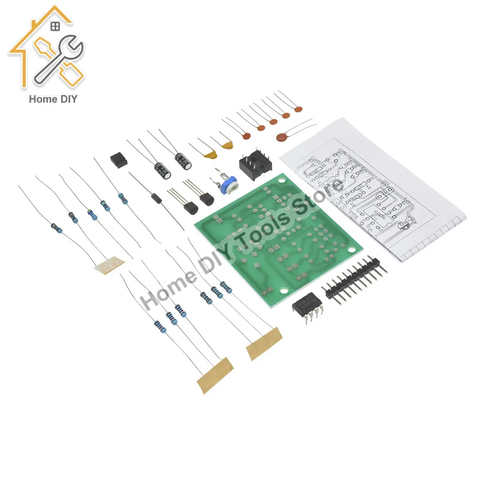 DC 6-12V NE555 Impulsgenerator Modul Sinus/Dreieck/Quadrat Welle Generator Mehrkanal Wellenform Signal Generator DIY Kit