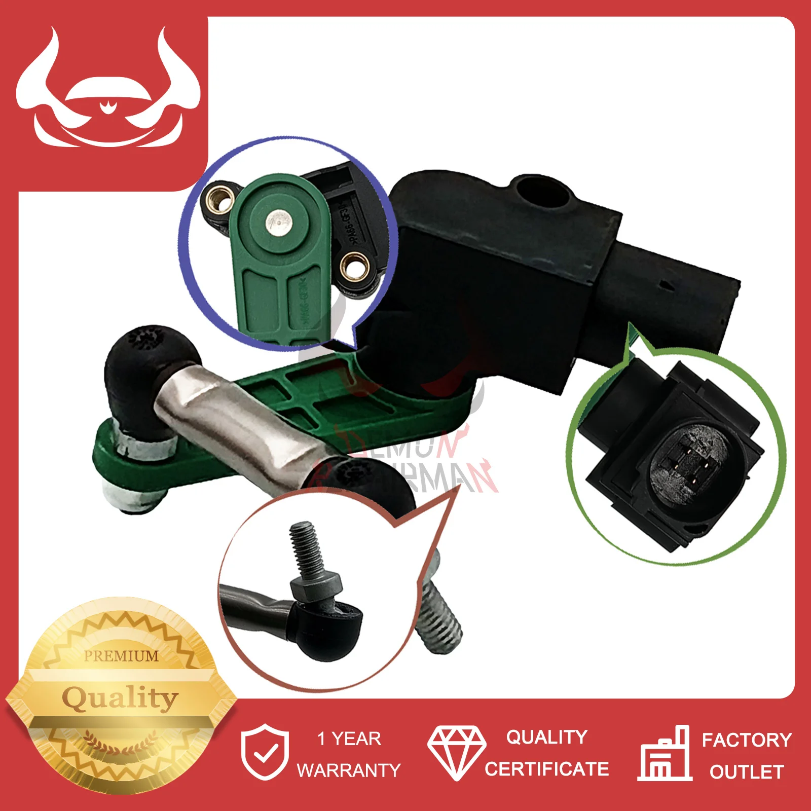 6006514-00-B Air Suspension Ride Height Sensor Compatible With Tesla Model S 2012-2016 600651400B