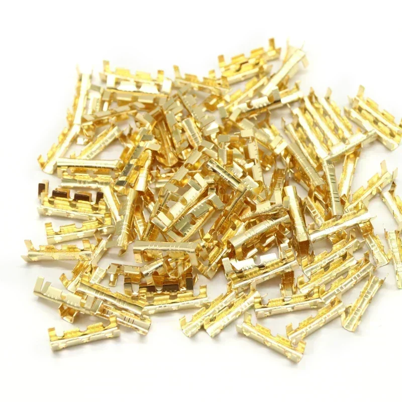 453 U-shaped Terminal Tab Cold Inserts Connectors Cold Terminal Small Teeth Fascia Terminal, 0.3-1.5mm2 50/100/200Pcs