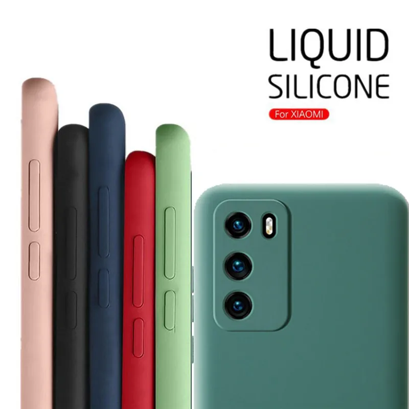 For Poco M3 Pro Case Cover For Xiaomi Poco M4 M3 X4 X3 Pro F3 X3 GT Case Redmi 10 Coque Original Liquid Silicone Case Poco M3