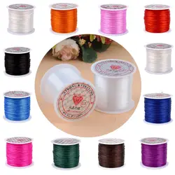 6M-60M Colorful Elastic DIY Crystal Beading Stretch Cord For Jewelry Making Thread String Bracelet Wires Cords Line Accessories