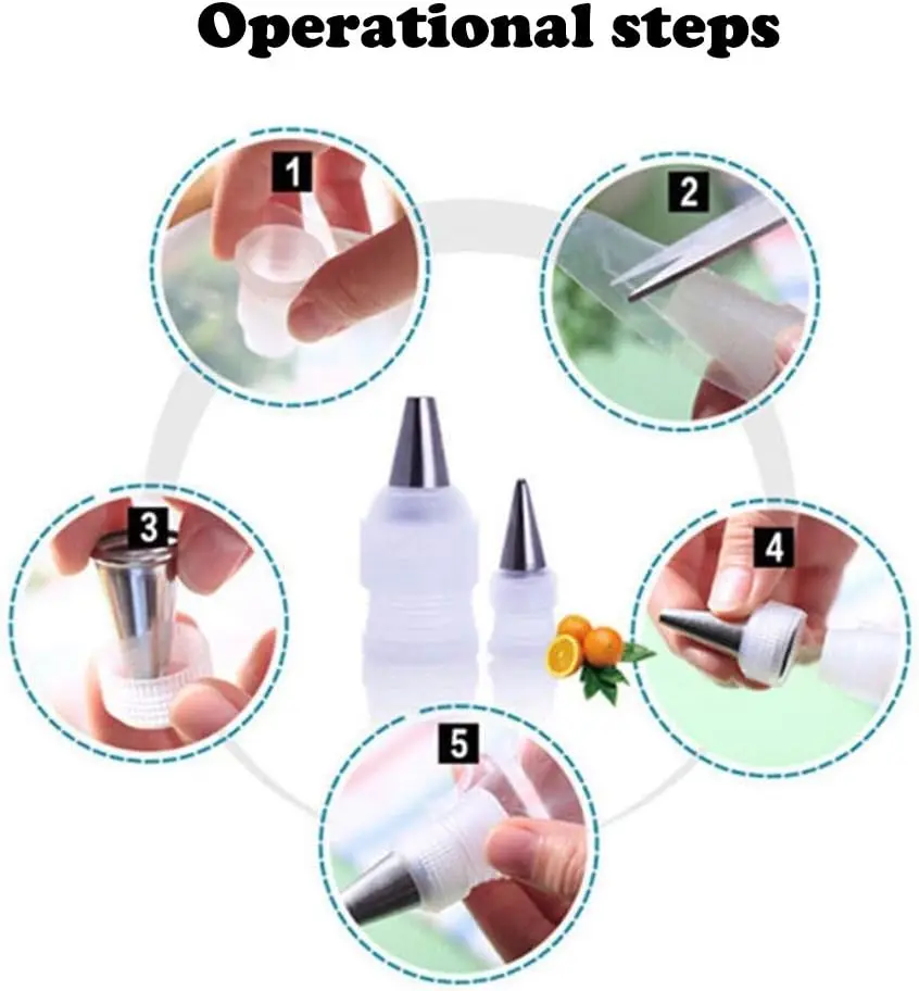 5-20pcs Coupler Adaptor Icing Piping Nozzle Bag Cake Flower Pastry Decoration Tool Small Size Adapter Nozzle view 4