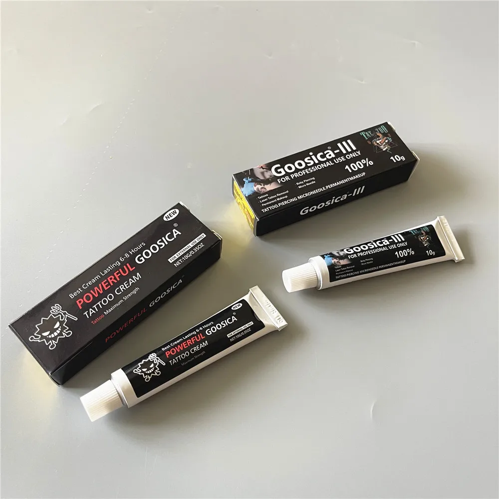 

10Pcs Goosica Soul Before Tattoo Cream for Permanent Makeup Microblading Eyebrow Lips Body Skin 10g