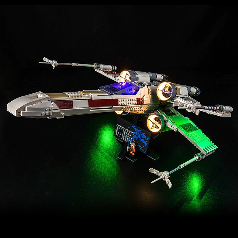 Zestaw oświetlenia LED DIY do LEGO 75355 X-wing Starfighter (tylko oświetlenie LED, bez modelu klocków)