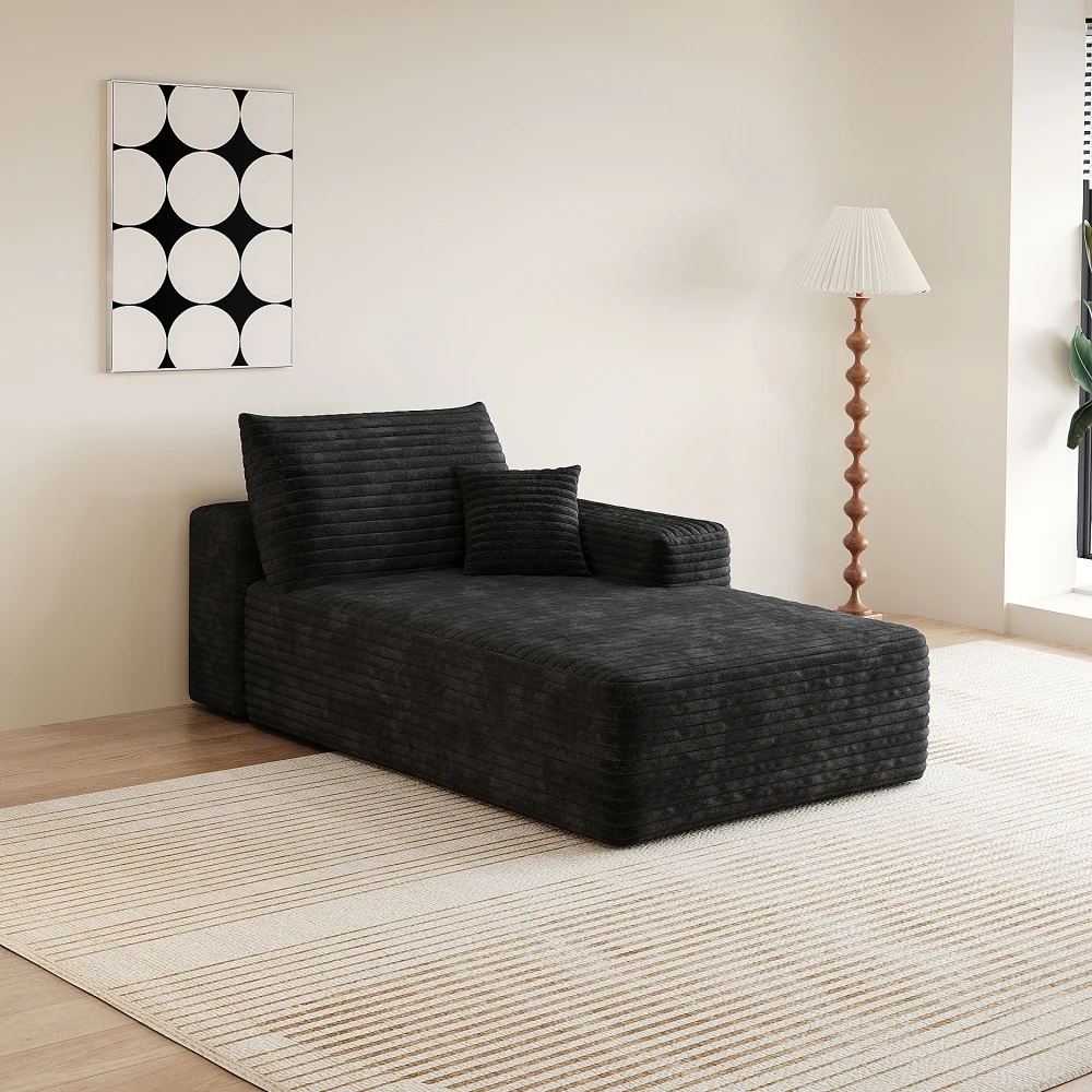 Modular Sectional Sofa Single piece can be combined for use in living rooms-BLACK Fast US Warehouse 3-5 Days Shipping