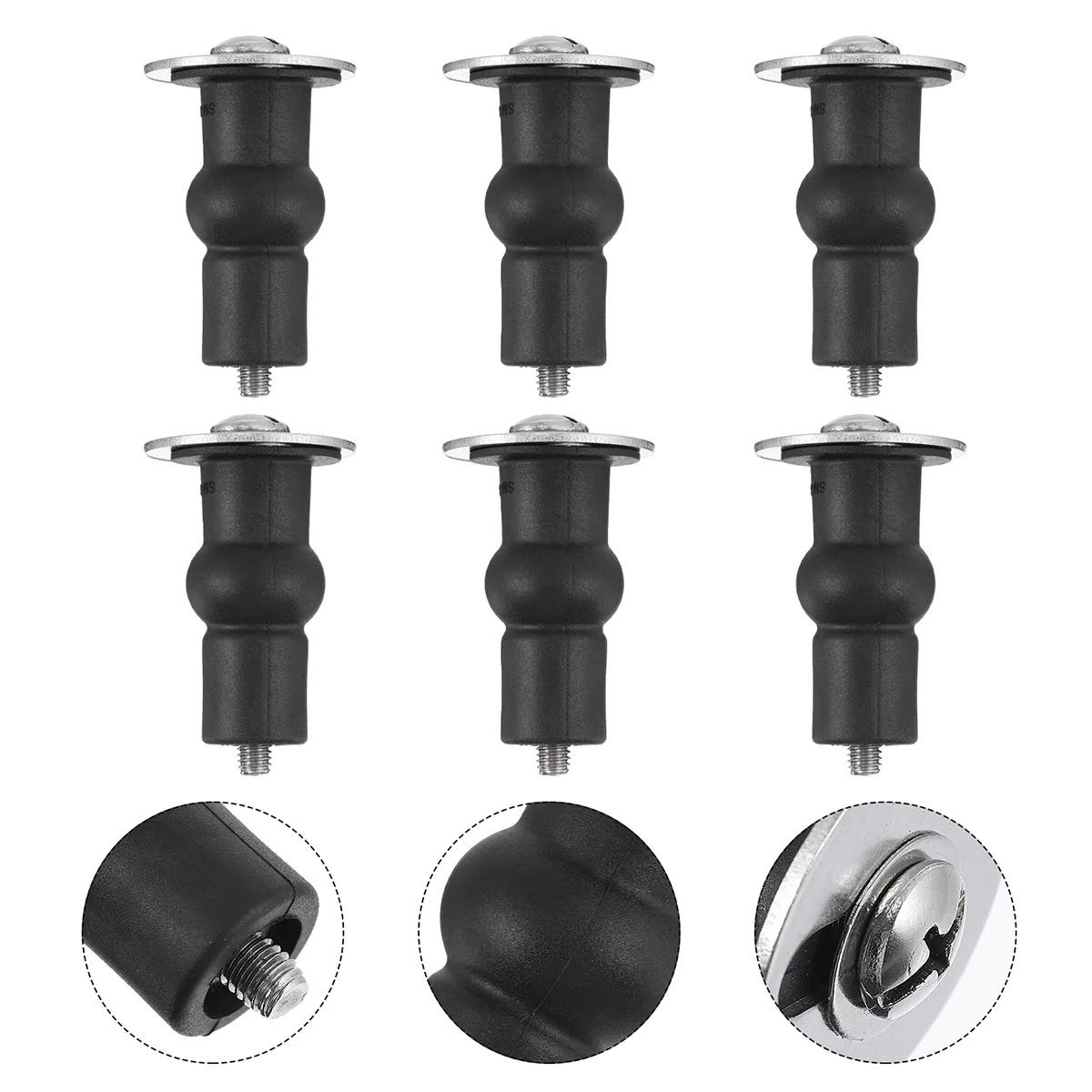 

6pcs Seat Bolts Stainless Steel Replacement Fixing Hardware Expansion Mounting Screws For Most Toilet Covers Toilet Seat