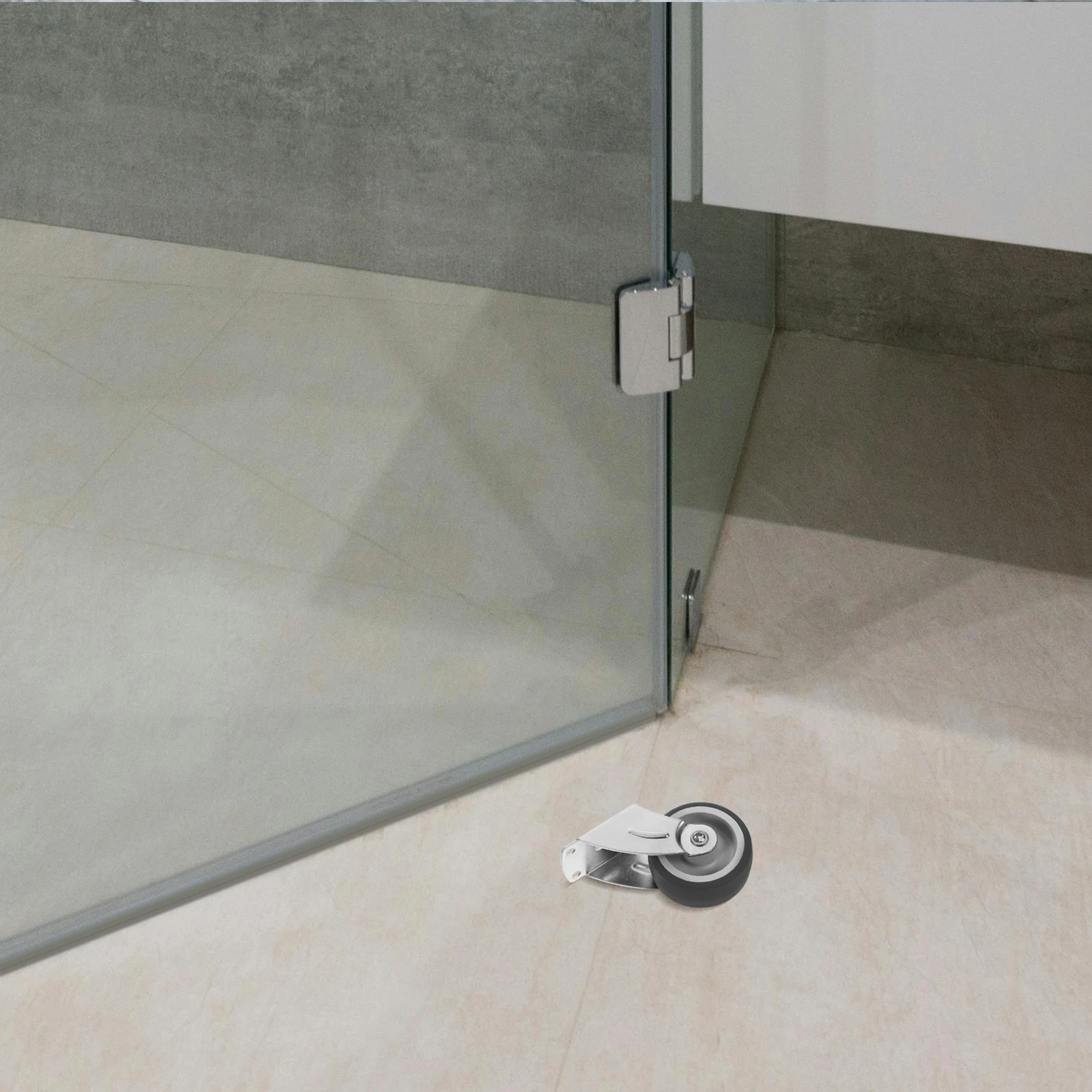 

Sliding Door Guide Wheel 2 Inch Gray Bottom Support Roller Prevent Sagging Smooth Opening Barn Door Hardware Floor Guide Durable