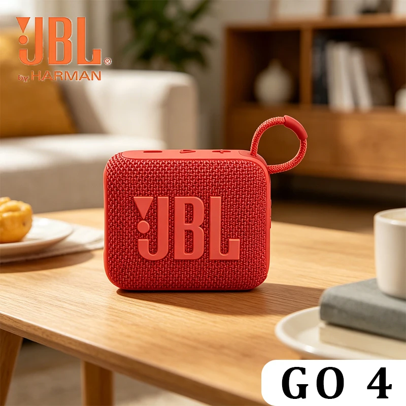 JBL GO4 Music Gold Brick Cuarta Generación, Altavoz Subwoofer Inalámbrico Bluetooth, Resistente al Agua, para Exteriores, Ciclismo, Camping