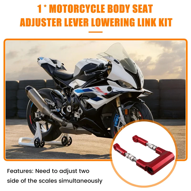 

A80X-CNC Motorcycle Seat Lowering Links Kit Suspension Linkage Drop Kit For BMW S1000R 14-16 S1000RR 10-13