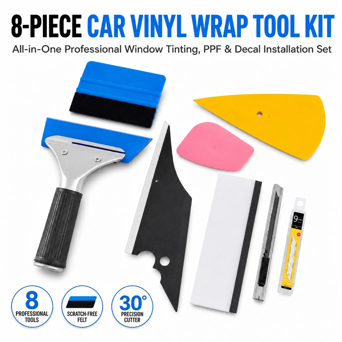 Ppf Installer Tool Kit Squeegee - Kit de Ferramentas para Aplicação de