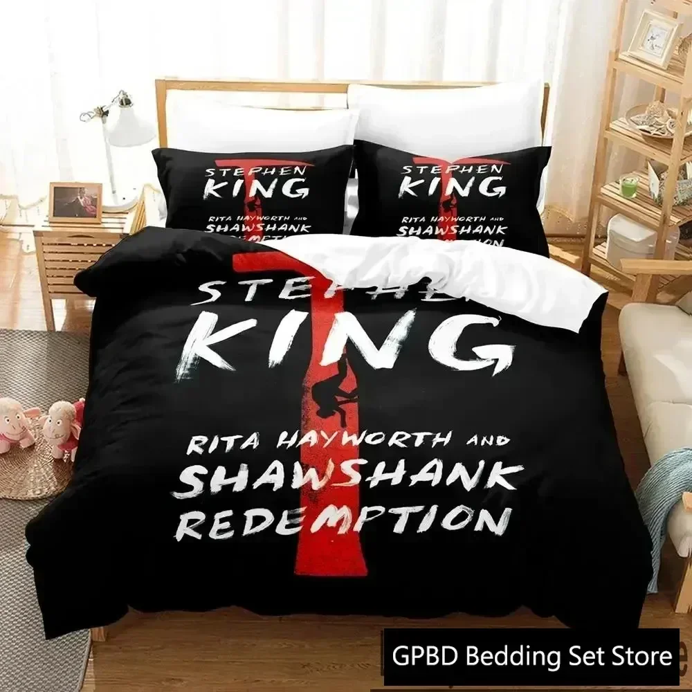 

New 3D Print Shawshank Redemption Comfortable Duvet Quilt Cover Pillowcase Bedding Set Children Bedroom Decoration Home Textile