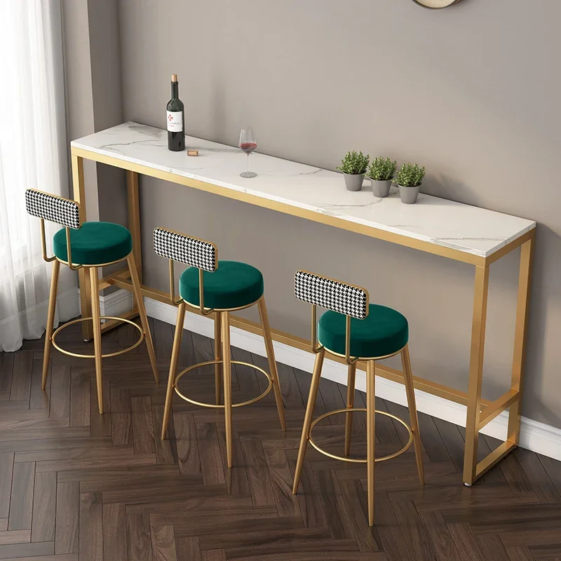 Counter Breakfast Dining Chairs Island Retro Reception Manicure Bar Stools Design Coffee Tabourets De Bar Stuhl Furniture