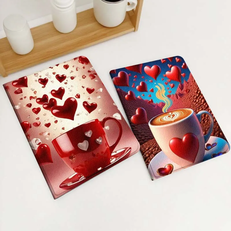 

Love Coffee Pattern For Xiaomi Redmi Mi Poco Pad 2 5 6s 7 7s Ultra Pro Max 14 12.4 12.1 inch Soft Tablet Case Gift
