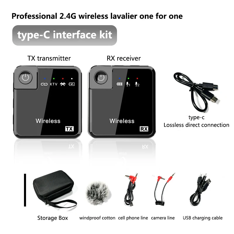Wireless 2.4G con riverbero bluetooth rete bidirezionale intervista celebrità Mai microfono live con riduzione del rumore all'aperto