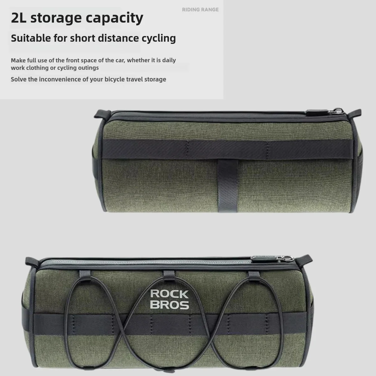 ROCKBROS New Arrival Cycle Bicycle Handlebar Cylinder Bag Wearable Bike Bag Front Handlebar Convenient MTB Cycling Accessories