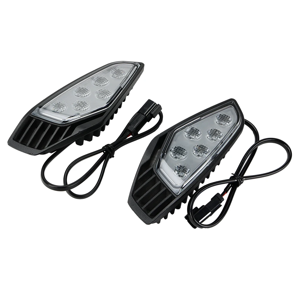 

LED Side Rear View Mirror Lights Accent Auxiliary Lights Plug and Play 2 PCS 715007185 For Can-Am Maverick R MAX X RS 2024-2025